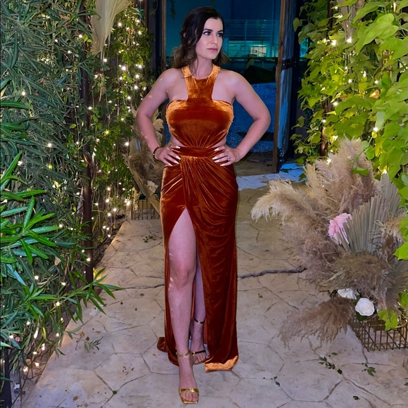 Gorgeous velvet dress. Has been dry cleaned and carefully stored. - Picture 3 of 3